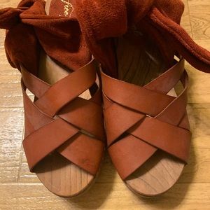 Free People Espadrille clogs